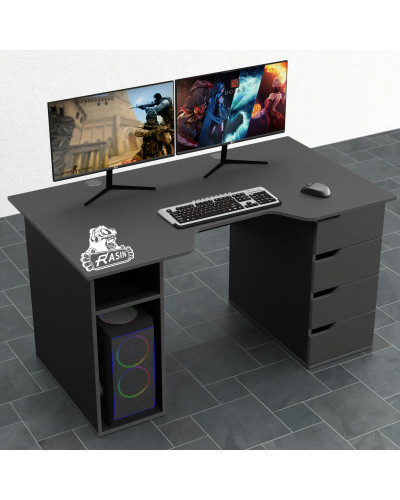 Biurko gamingowe Rasin RS-1 czarne