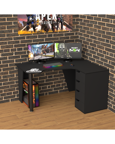 Biurko gamingowe Rasin RS-11 czarny