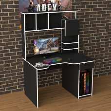 Biurko gamingowe Rasin RS-12 czarny+biały