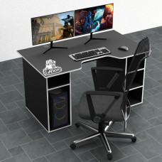 Biurko gamingowe Rasin RS-2 czarny+biały