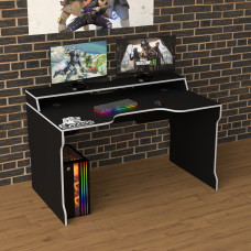 Biurko gamingowe Rasin RS-22 czarny+biały