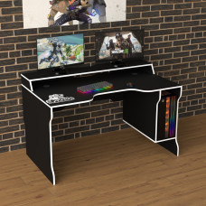 Biurko gamingowe Rasin RS-23 czarny+biały