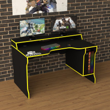 Biurko gamingowe Rasin RS-23 czarny+żółty