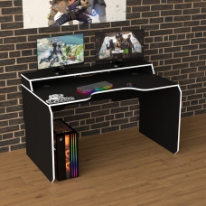 Biurko gamingowe Rasin RS-24 czarny+biały