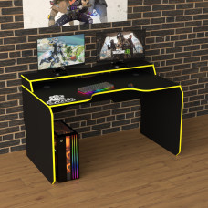 Biurko gamingowe Rasin RS-24 czarny+żółty