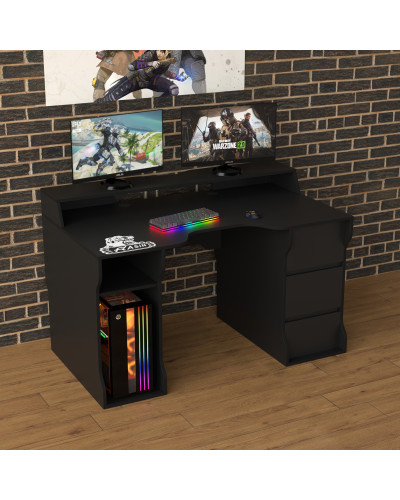 Biurko gamingowe Rasin RS-26 czarny
