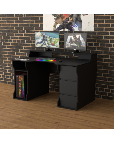 Biurko gamingowe Rasin RS-26 czarny
