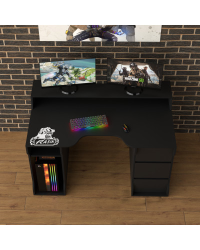 Biurko gamingowe Rasin RS-26 czarny