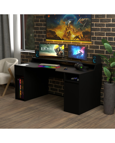Biurko gamingowe Rasin RS-27 czarny