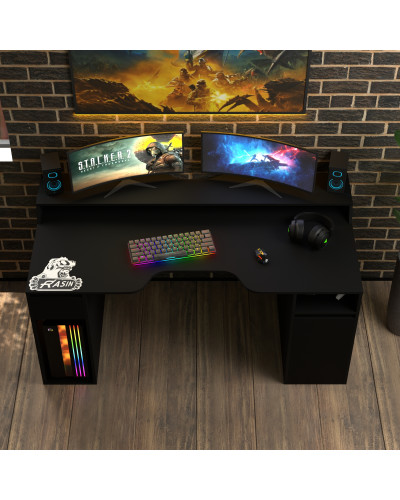 Biurko gamingowe Rasin RS-27 czarny
