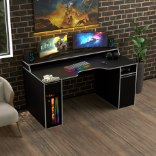 Biurko gamingowe Rasin RS-27 czarny+biały