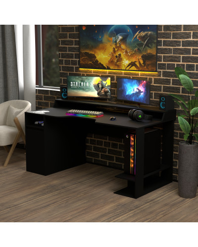 Biurko gamingowe Rasin RS-28 czarny