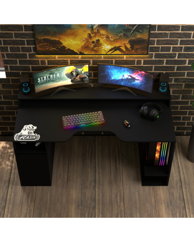 Biurko gamingowe Rasin RS-28 czarny