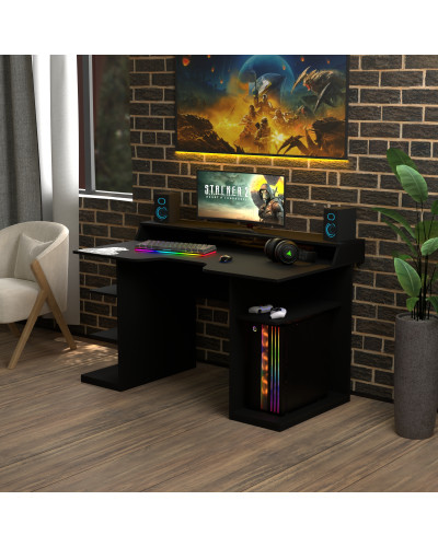 Biurko gamingowe Rasin RS-29 czarny