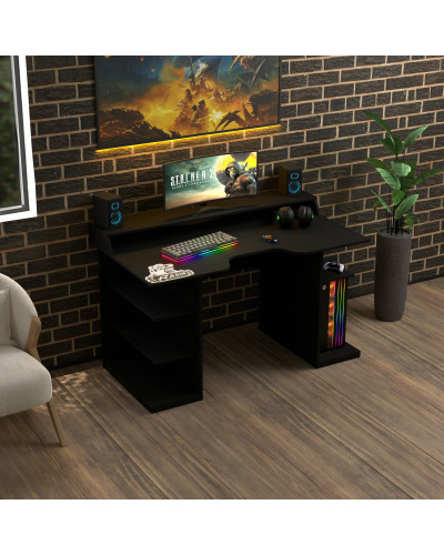 Biurko gamingowe Rasin RS-29 czarny