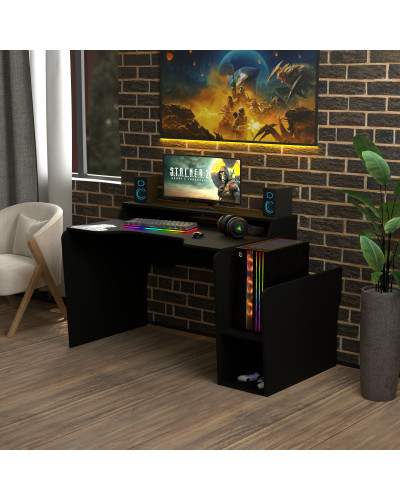 Biurko gamingowe Rasin RS-30 czarny
