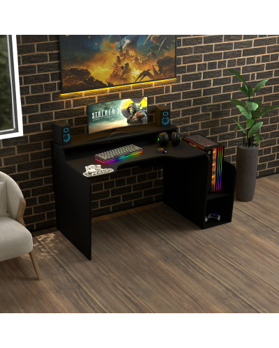 Biurko gamingowe Rasin RS-30 czarny