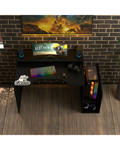 Biurko gamingowe Rasin RS-30 czarny