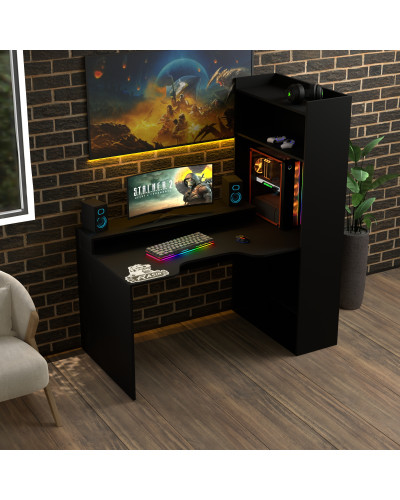 Biurko gamingowe Rasin RS-31 czarny