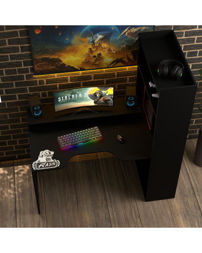 Biurko gamingowe Rasin RS-31 czarny