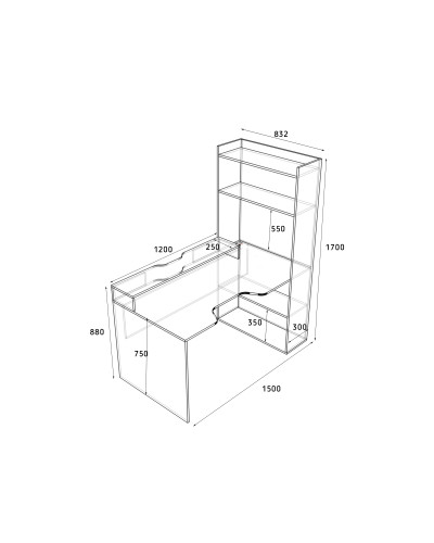 Biurko gamingowe Rasin RS-31 czarny+żółty
