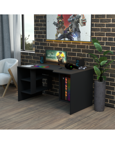 Biurko gamingowe Rasin RS-32 czarny