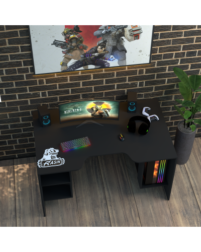 Biurko gamingowe Rasin RS-32 czarny