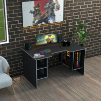 Biurko gamingowe Rasin RS-32 czarny+biały