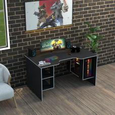 Biurko gamingowe Rasin RS-32 czarny+biały