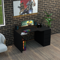 Biurko gamingowe Rasin RS-33 czarny