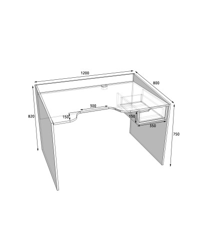 Biurko gamingowe Rasin RS-5 czarny