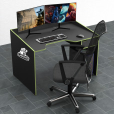 Biurko gamingowe Rasin RS-5 czarny+zielony