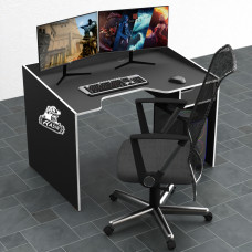 Biurko gamingowe Rasin RS-5 czarny+biały
