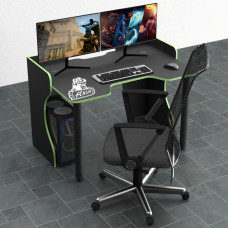 Biurko gamingowe Rasin RS-6 czarny+zielony