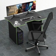 Biurko gamingowe Rasin RS-8 czarny+zielony