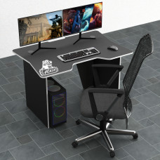 Biurko gamingowe Rasin RS-8 czarny+biały